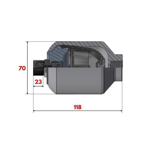 ACCUMULATORE A MEMBRANA FOX Cod. H150R