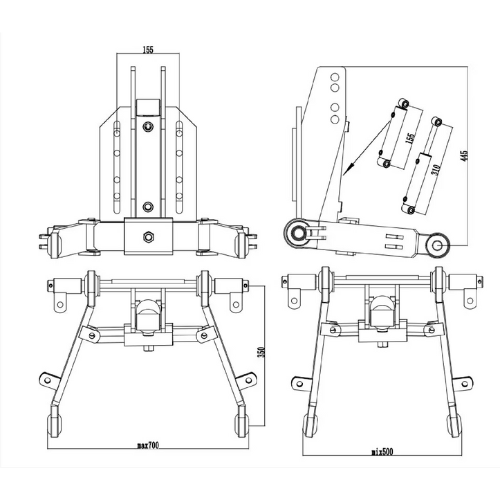 CARICATORE FRONTALE TRATTORE OMAI Cod.SCORPION1845