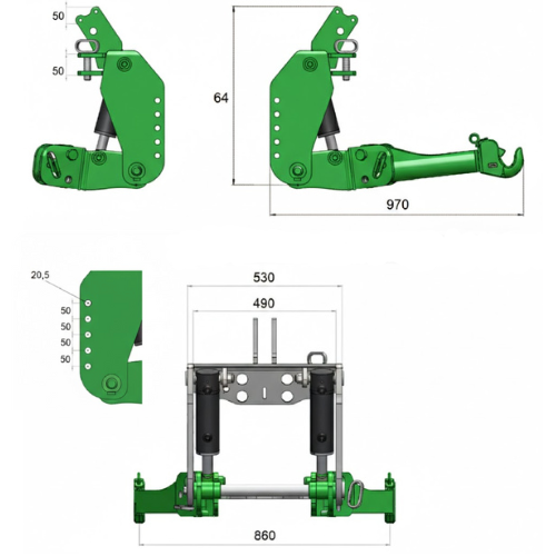 CARICATORE FRONTALE TRATTORE OMAI Cod.SCORPION4595