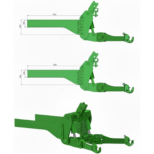 BRACCIO BASE ANTERIORE CARICATORE FRONTALE TRATTORE OMAI Cod.SCORPIONB2CAT