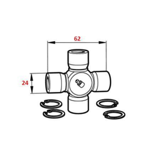 CROCIERA CARDANICA OMAI Cod. 1501