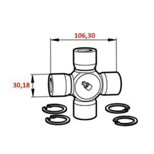 CROCIERA CARDANICA OMAI Cod. 1503